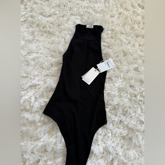 Good American Tops - Good American Black Bodysuit